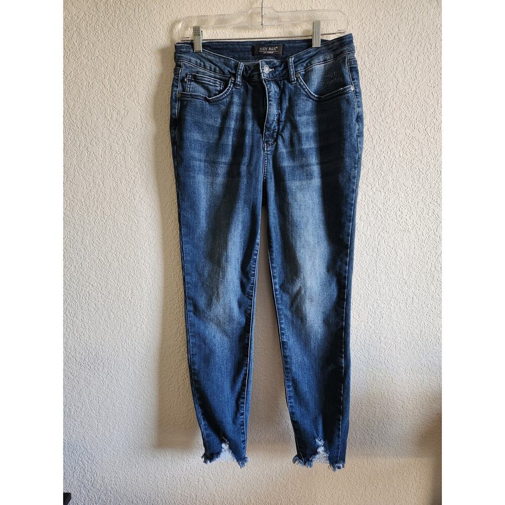Judy Blues Skinny Fit Dark Wash Denim Jeans-11/30